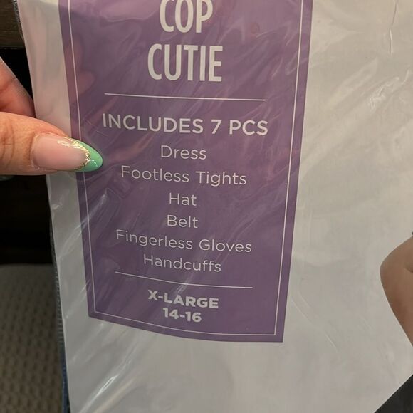 Cop Cutie Kids Costume - Blue and Black - Picture 2 of 5